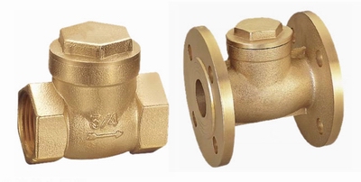 H14W-16T黃銅絲口止回閥、H44W-16T黃銅法蘭止回閥